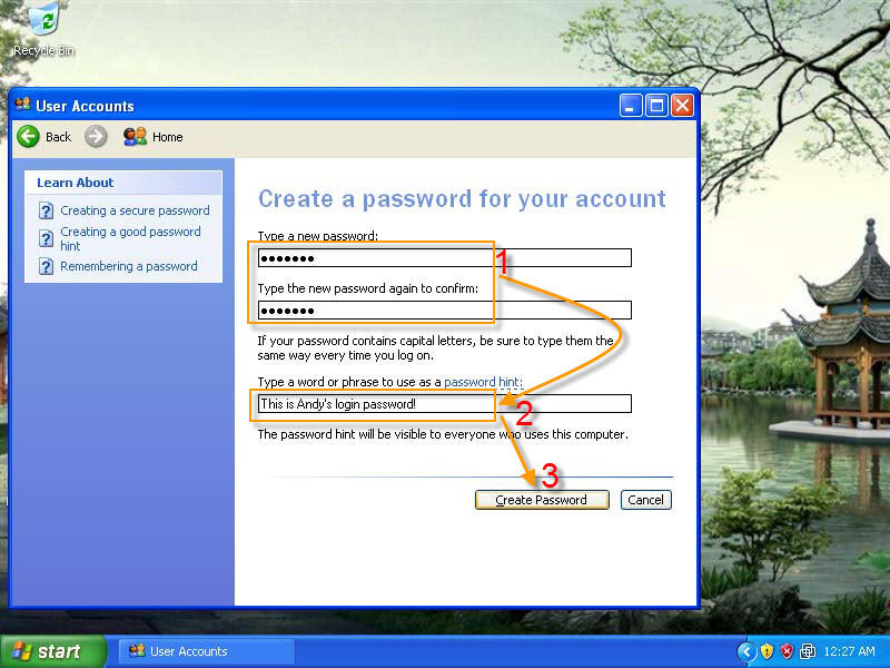 Password Protect Windows Xp Set Up User Account Password To Keep Your