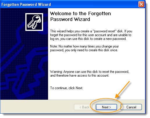 windows 8 forgotten password wizard exe