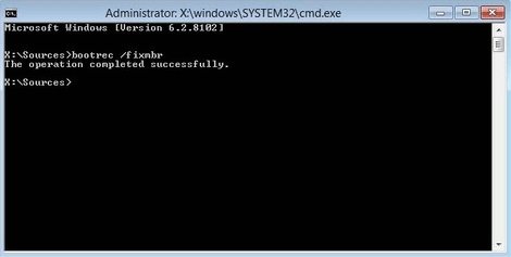 fix mbr with active boot disk