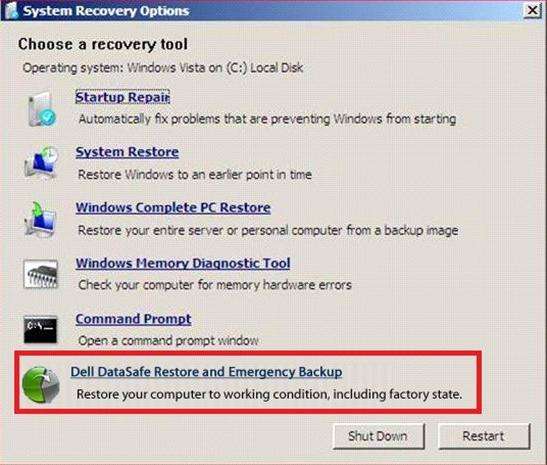restore pc to factory settings
