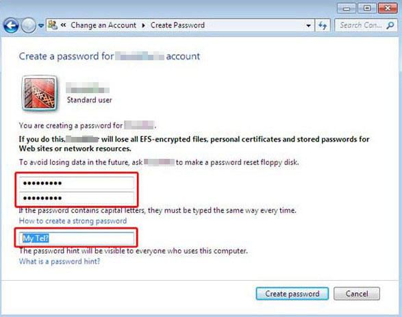 windows password protect file