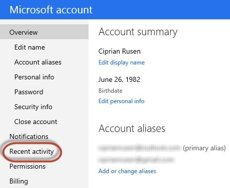 microsoft unusual sign in activity email for gmail account