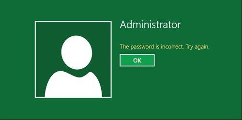 does putting in a wrong windows password factory reset
