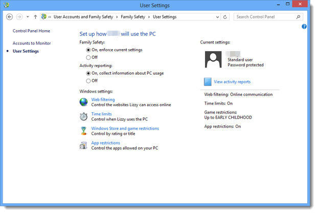 getting past windows live family safety